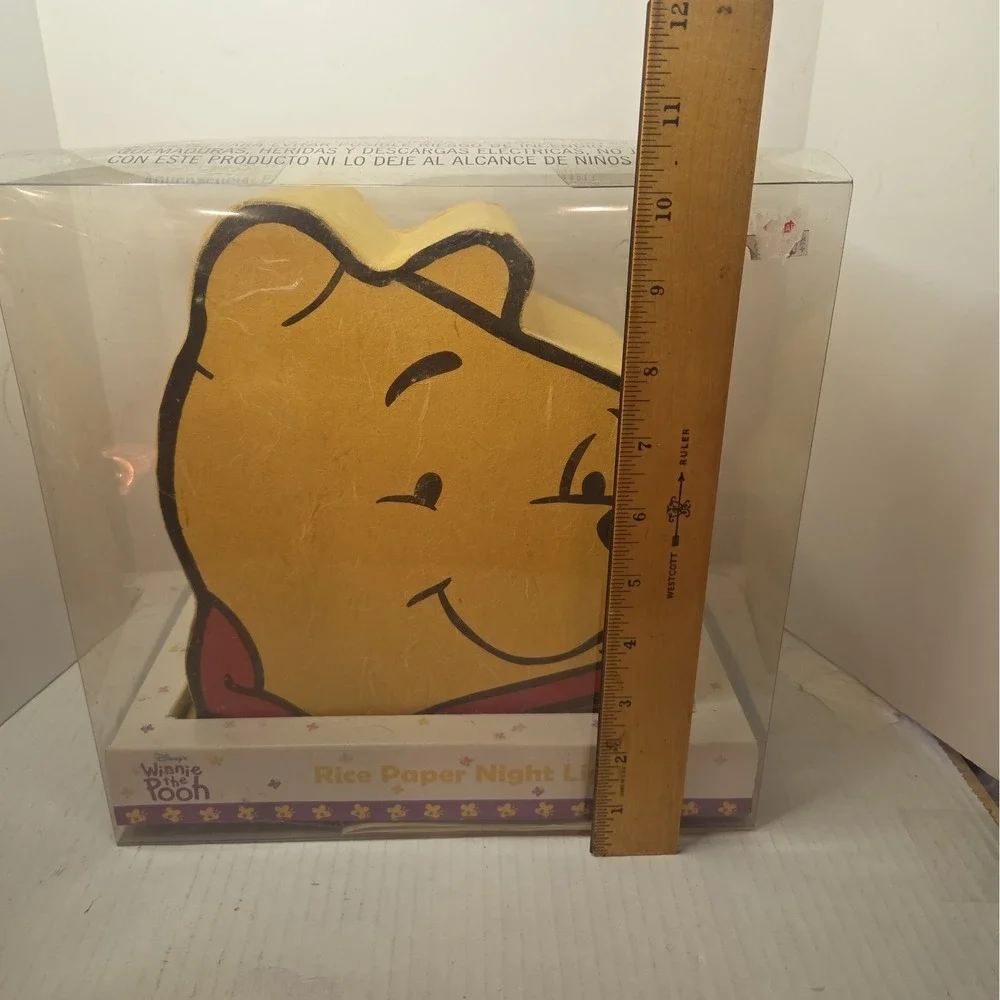 Disney Winnie the Pooh Head Shaped Paper Lamp Night Light Nursery Room Decor